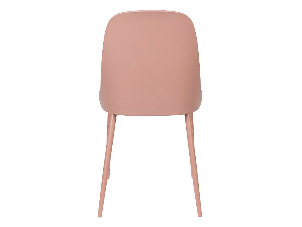 Pip - Lot de 2 chaises en résine et métal - Rose