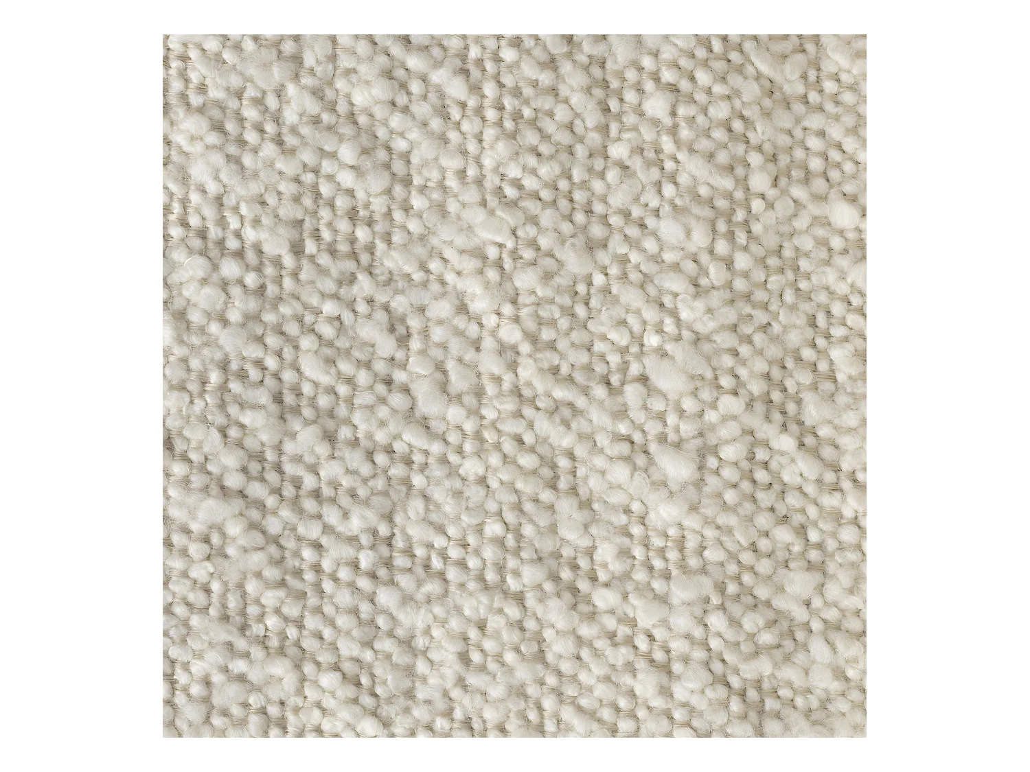 Jake Worn - Chaise rétro capitonnée en bouclette - Blanc