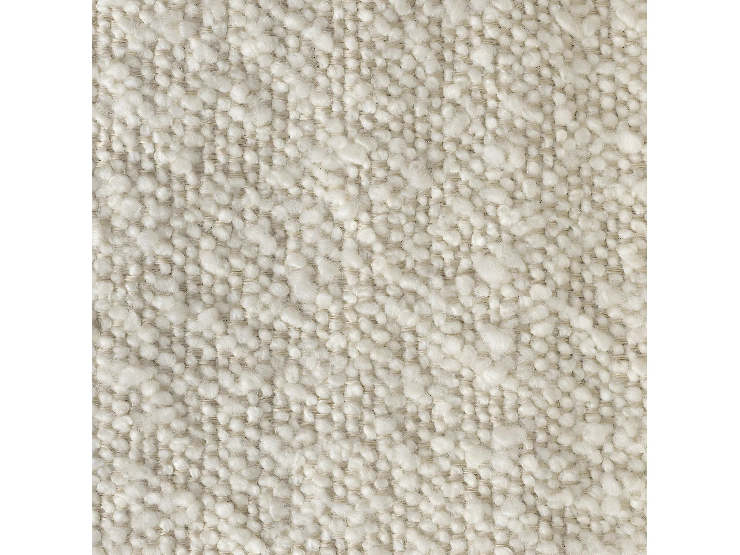 Jake Worn - Chaise rétro capitonnée en bouclette - Blanc