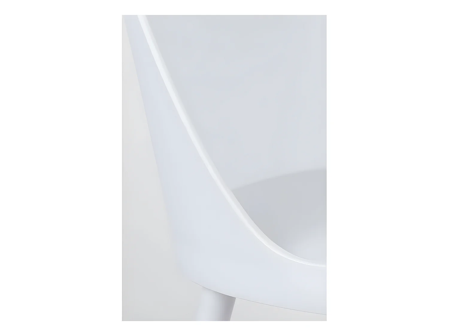 Pip - Lot de 2 chaises en résine et métal - Blanc