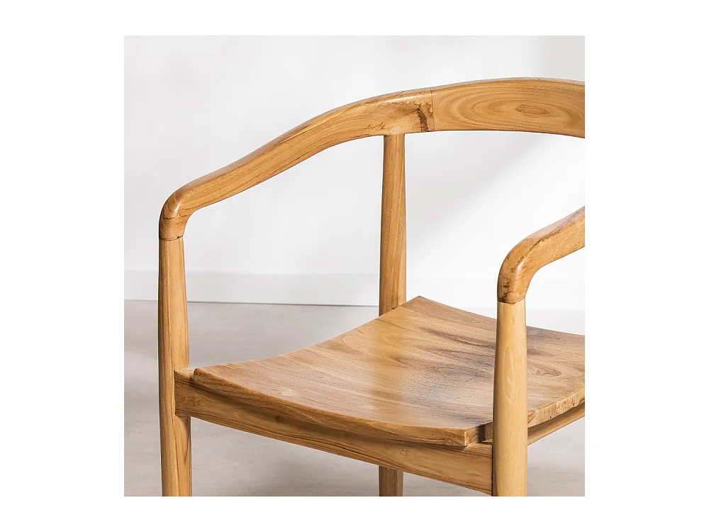 Raden - Lot de 2 fauteuils de table en teck - Bois