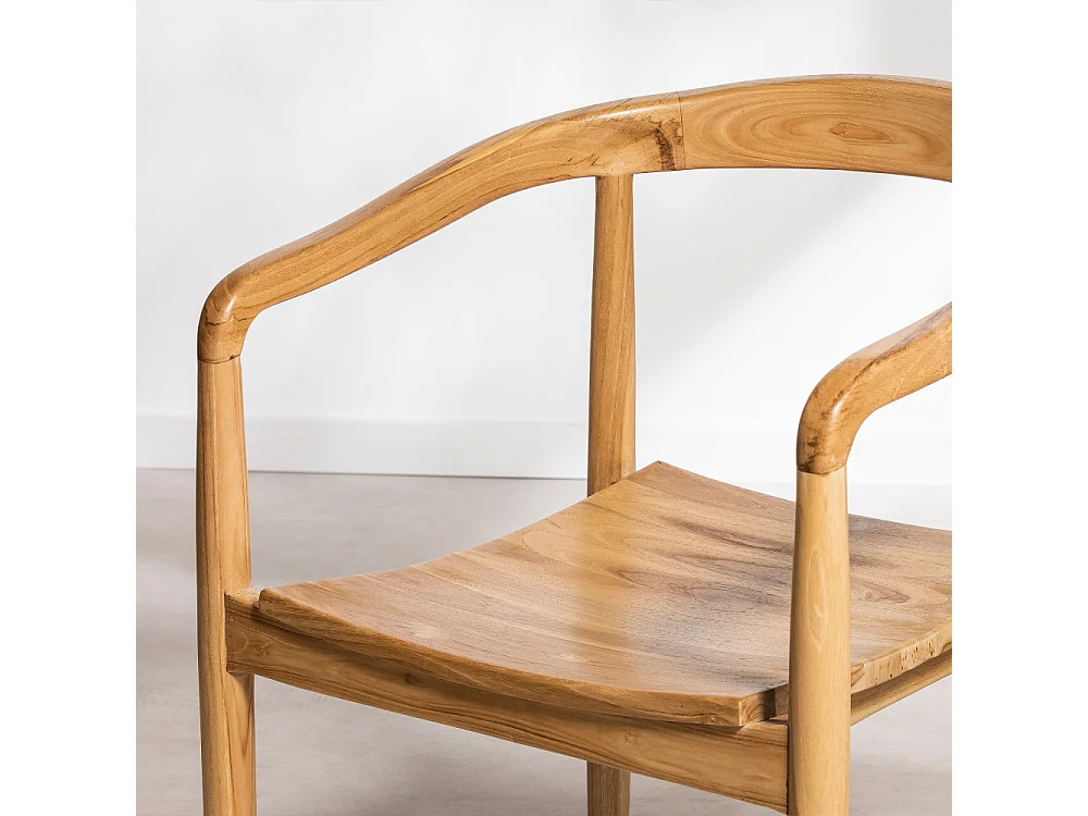 Raden - Lot de 2 fauteuils de table en teck - Bois