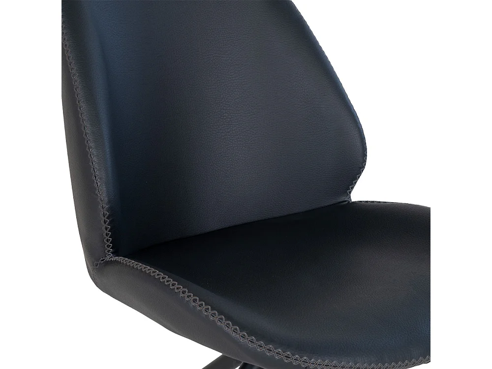 Monte Carlo - Lot de 2 chaises en simili et métal - Couleur - Noir