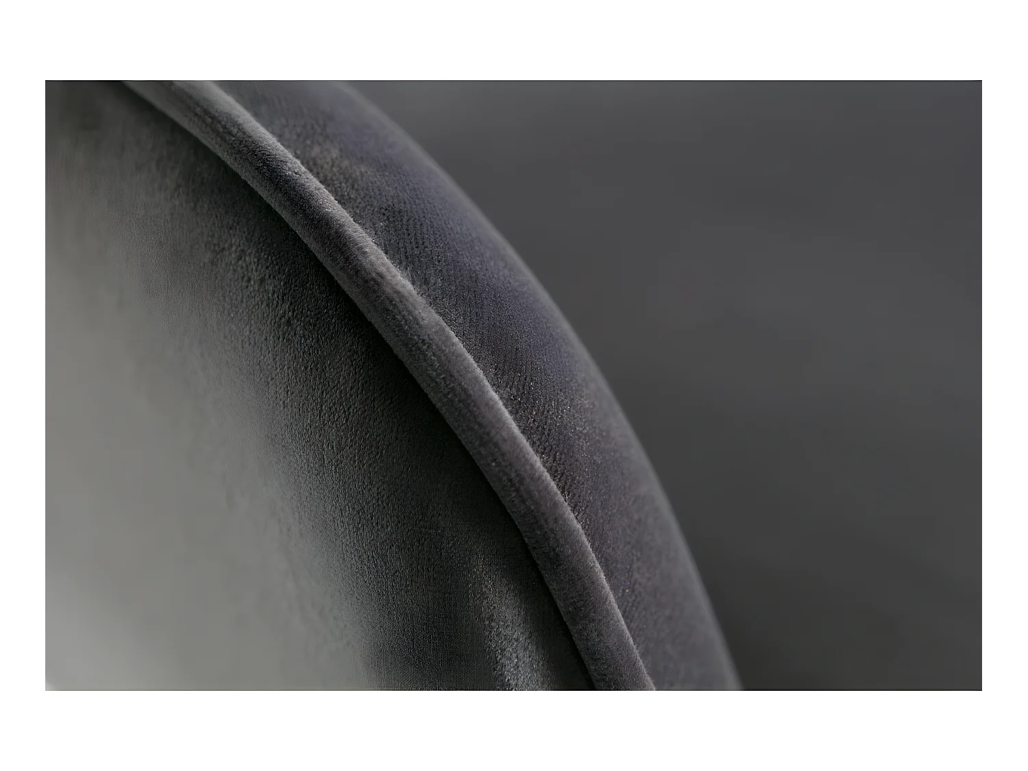 Jelle - Lot de 2 fauteuils de table en velours - Gris