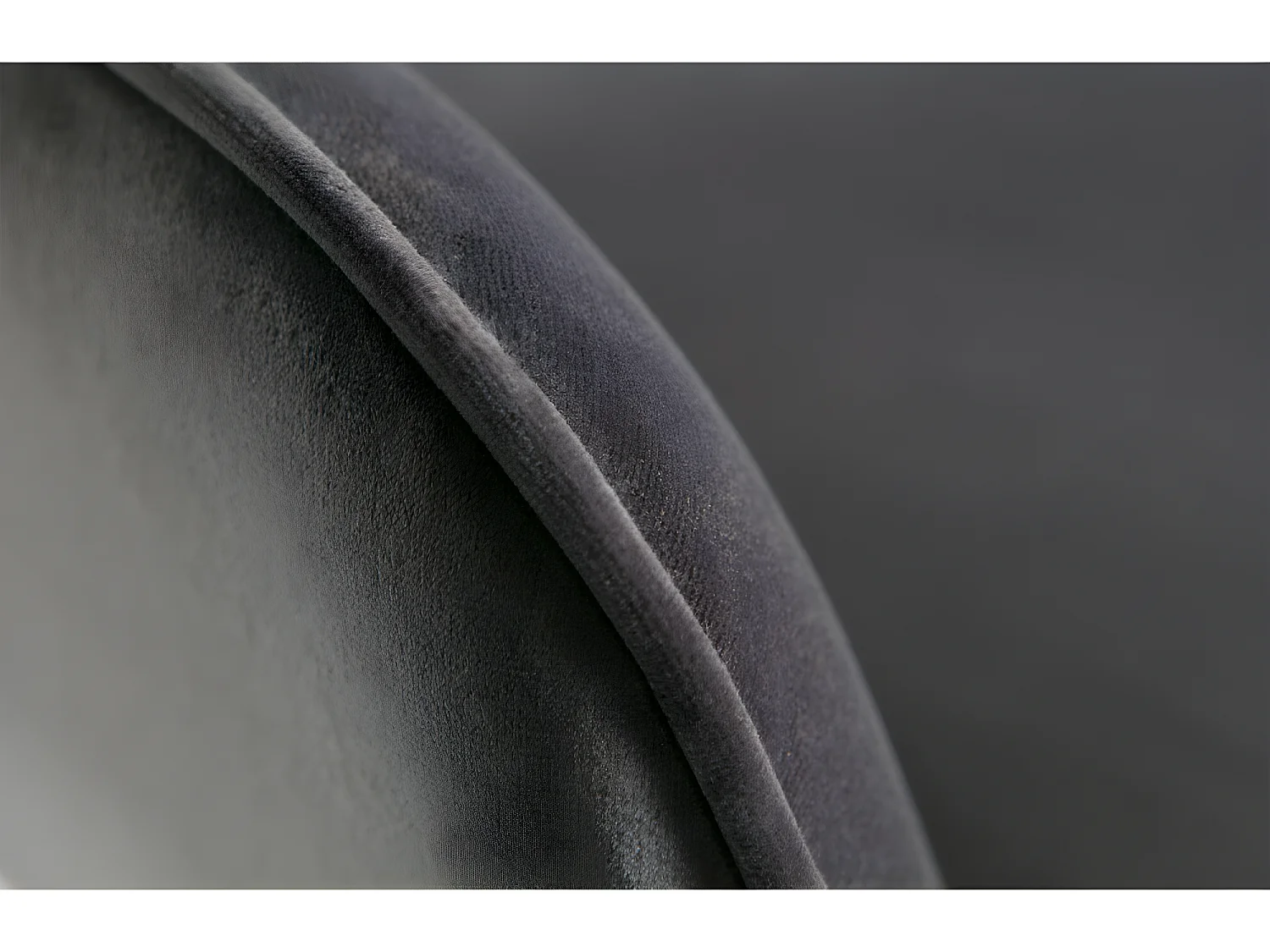 Jelle - Lot de 2 fauteuils de table en velours - Gris