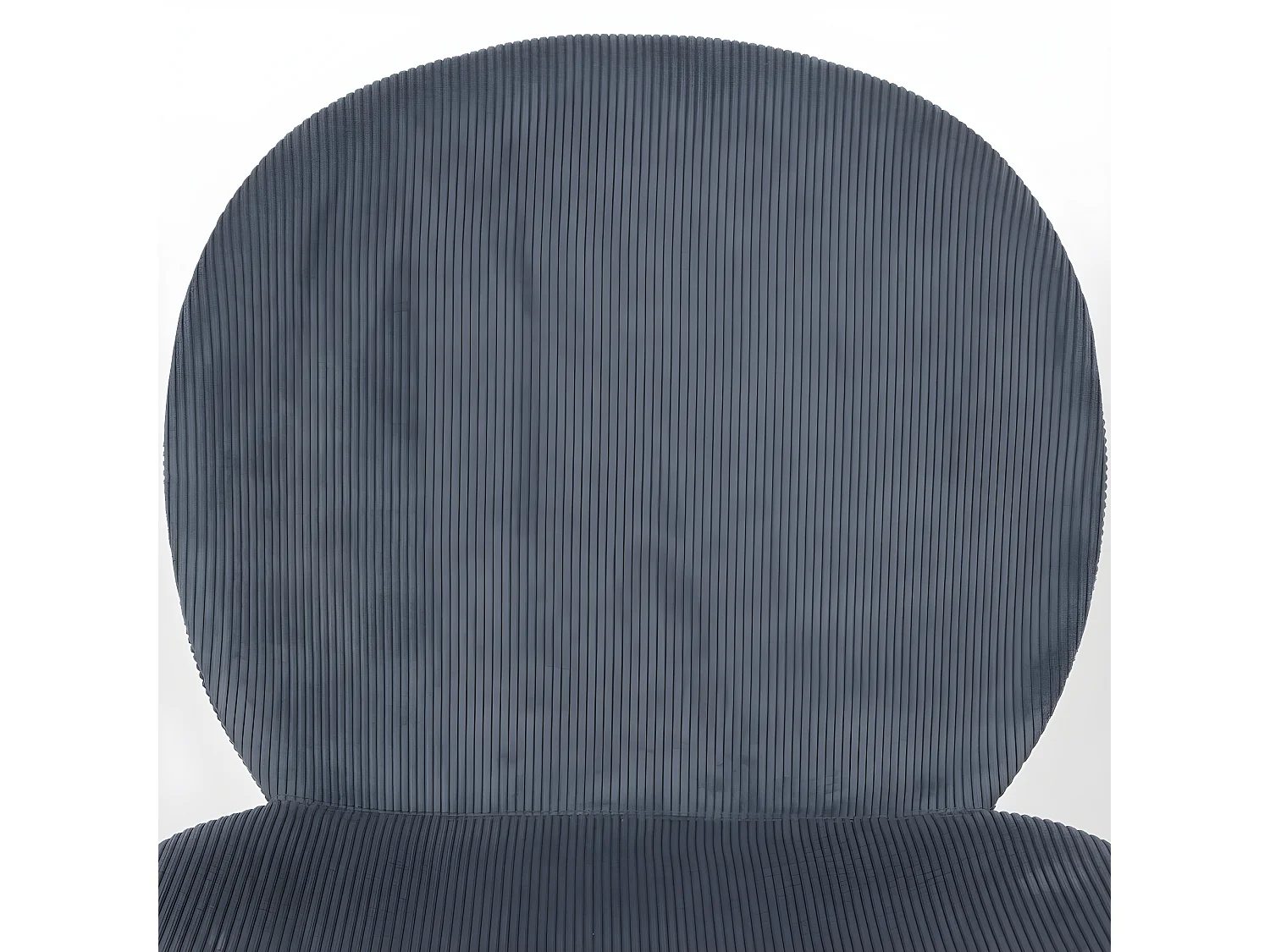 Bonnet - Lot de 2 chaises en velours côtelé et métal - Ardoise