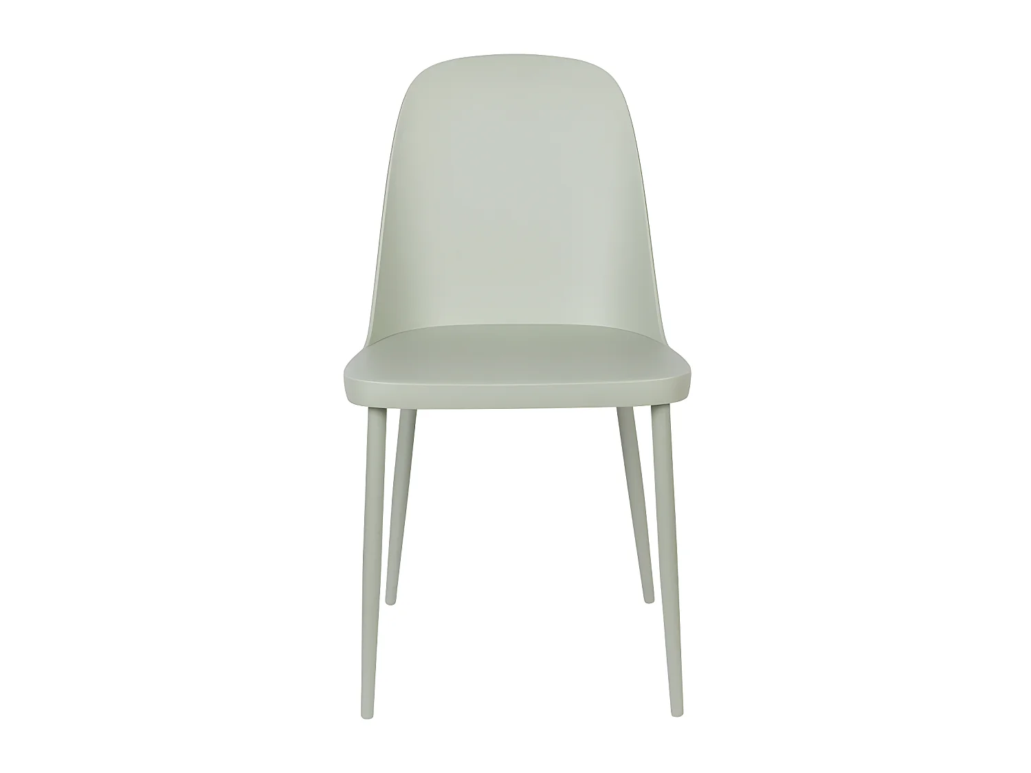 Pip - Lot de 2 chaises en résine et métal - Vert d'eau