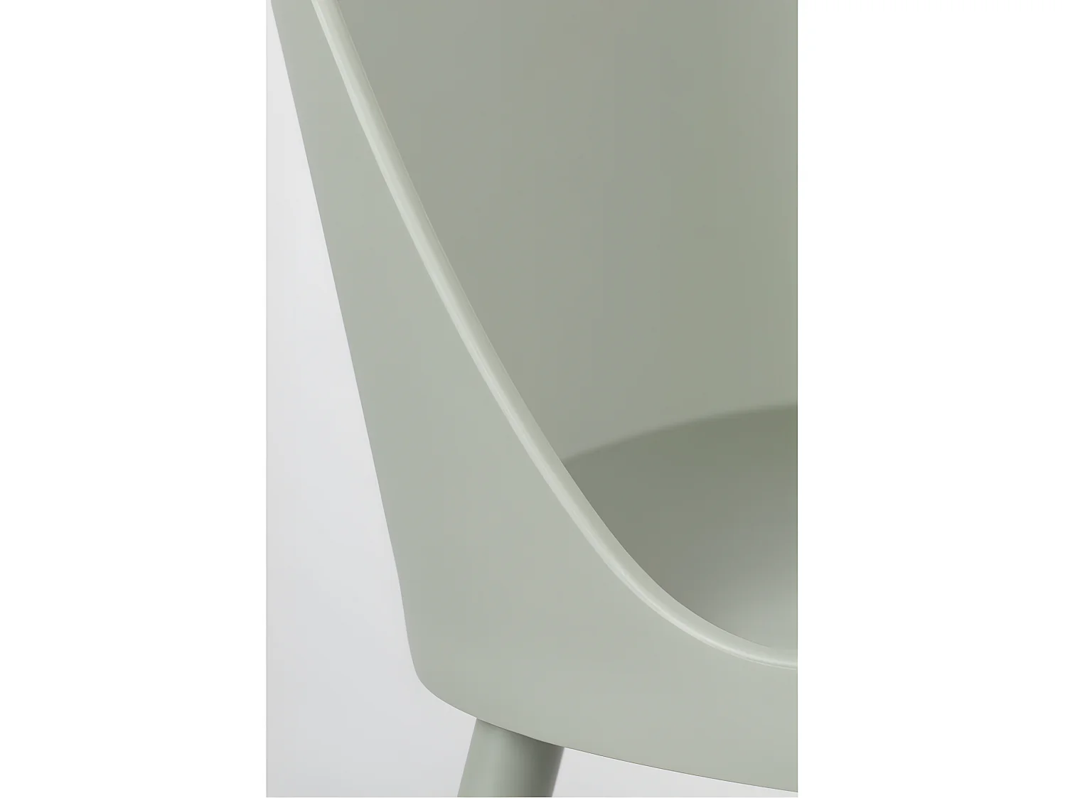 Pip - Lot de 2 chaises en résine et métal - Vert d'eau