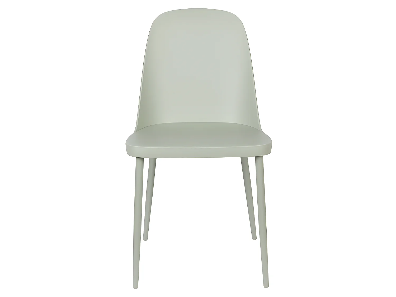 Pip - Lot de 2 chaises en résine et métal - Vert d'eau