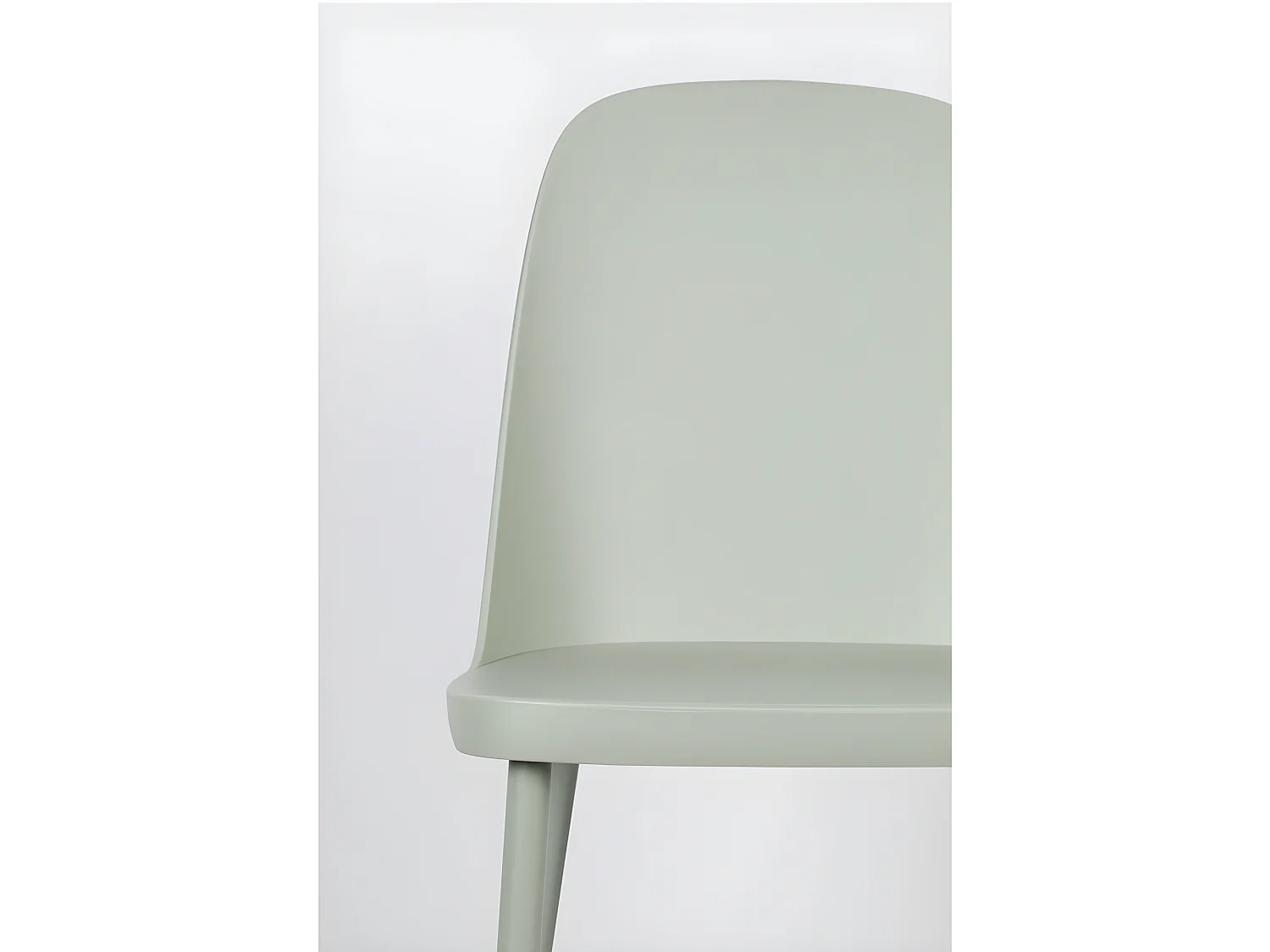 Pip - Lot de 2 chaises en résine et métal - Vert d'eau