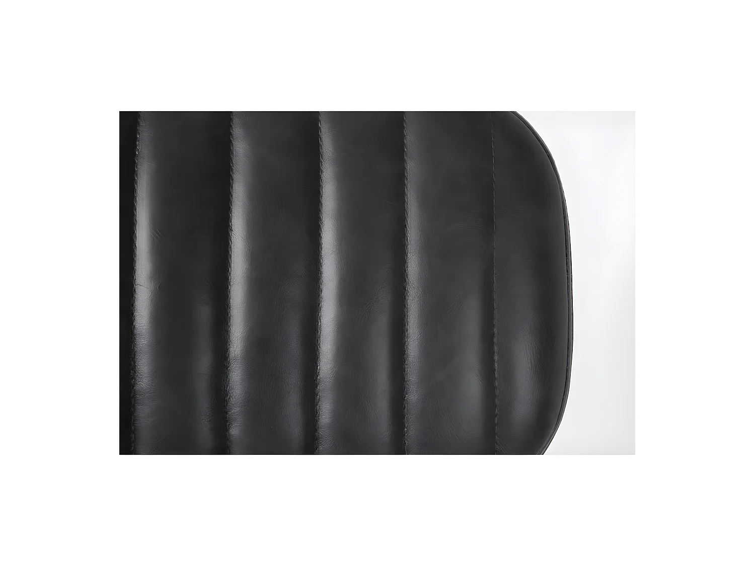 Jake Worn - Chaise rétro capitonnée - Noir