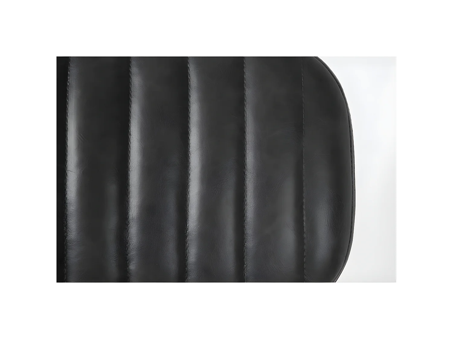 Jake Worn - Chaise rétro capitonnée - Noir