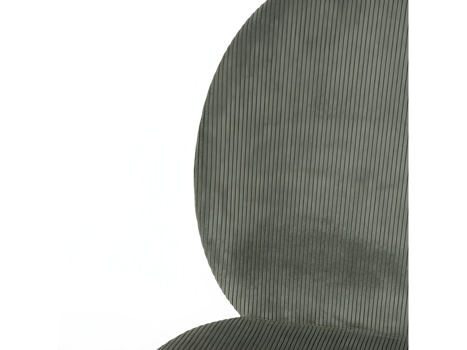 Bonnet - Lot de 2 chaises en velours côtelé et métal - Vert