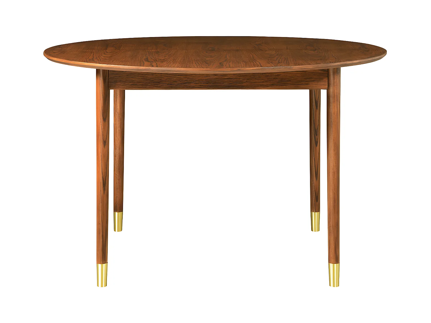 Hogarn - Table à manger extensible 4 à 8 personnes 120-155x120cm - Bois foncé