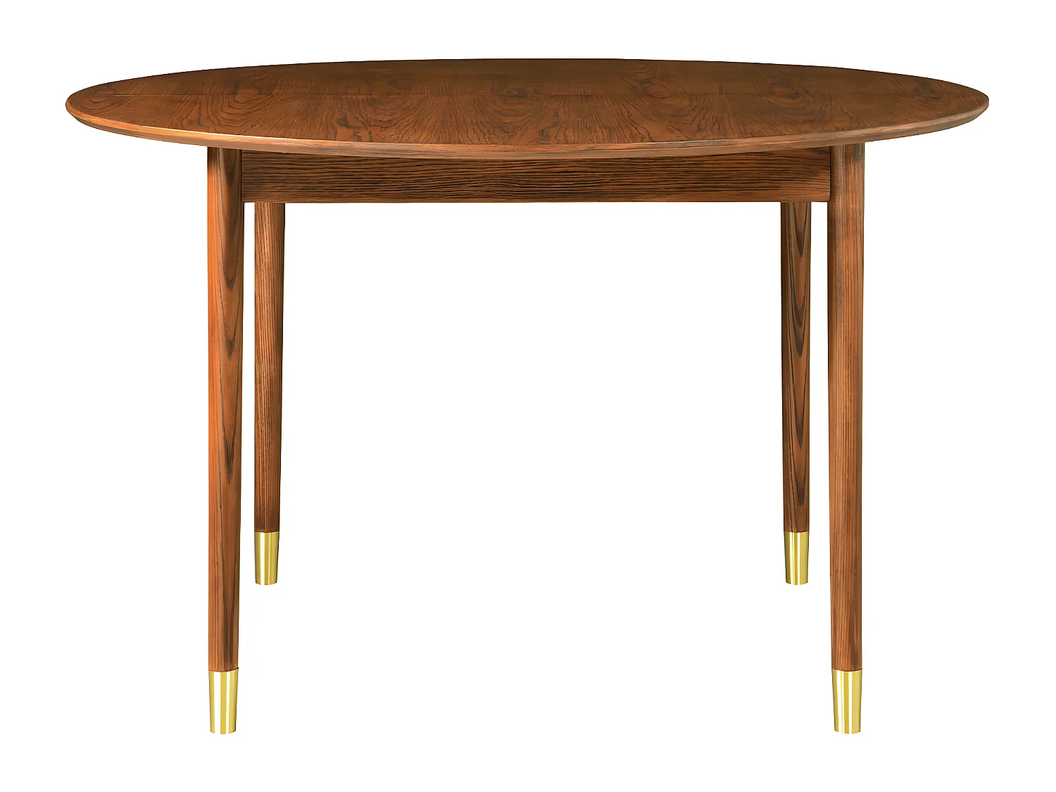 Hogarn - Table à manger extensible 4 à 8 personnes 120-155x120cm - Bois foncé