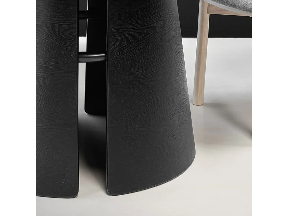 Cep - Table à manger ronde en bois ø137cm - Couleur - Noir