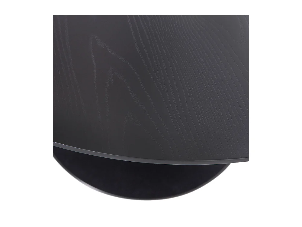 Mesa de comedor redonda en negro MDF Sammy