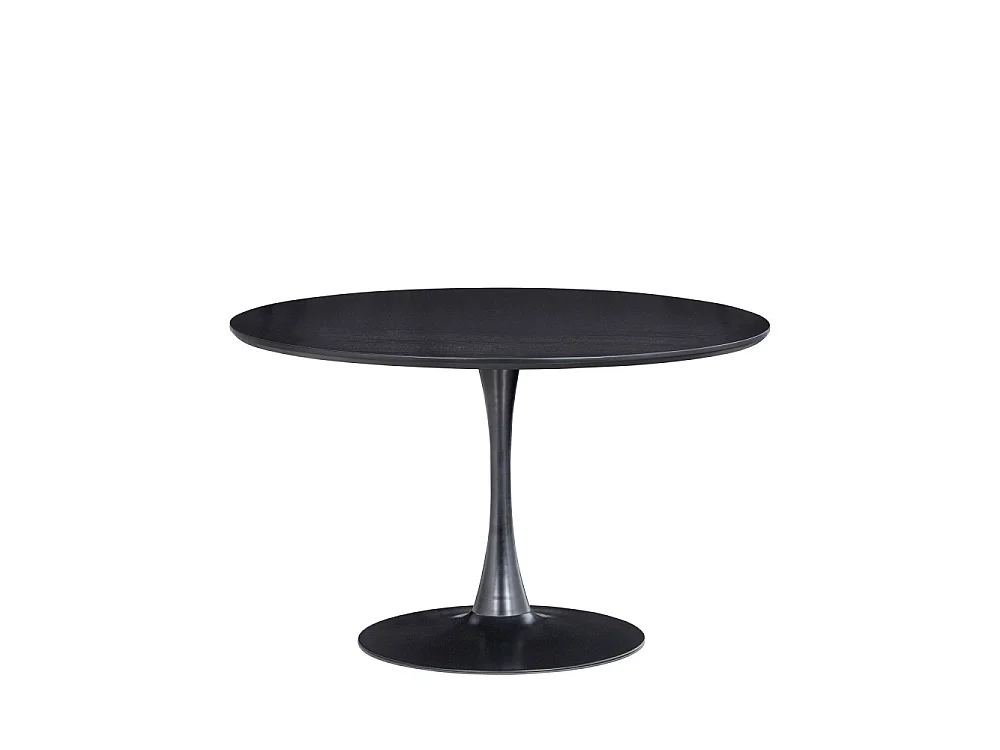 Mesa de comedor redonda en negro MDF Sammy