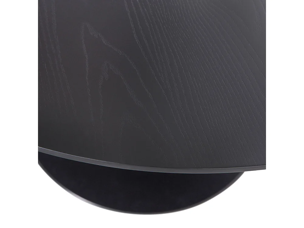Mesa de comedor redonda en negro MDF Sammy