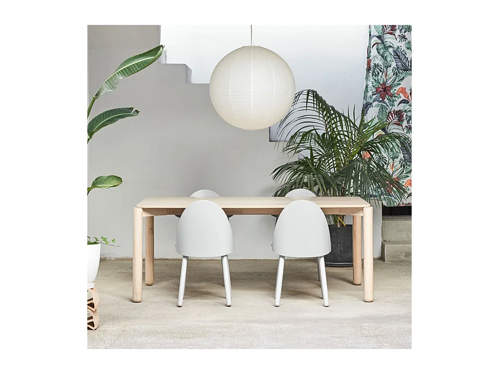 Atlas - Table à manger 8 personnes en bois - Bois clair