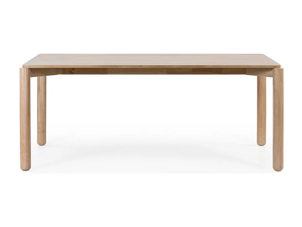 6-Sitzer-Tisch aus Naturholz 180x100 cm