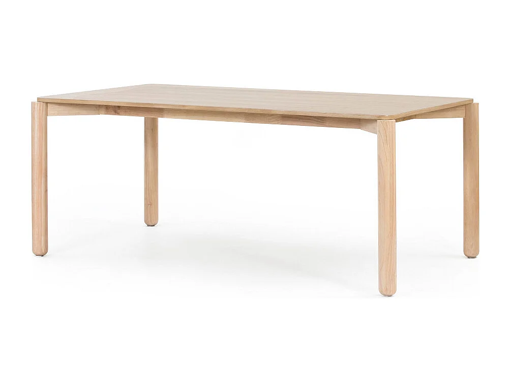 6-Sitzer-Tisch aus Naturholz 180x100 cm