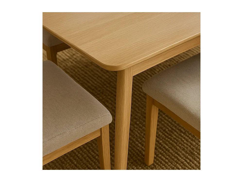 Skoll - Table à manger extensible 8 à 12 personnes 180-230x80cm - Bois clair