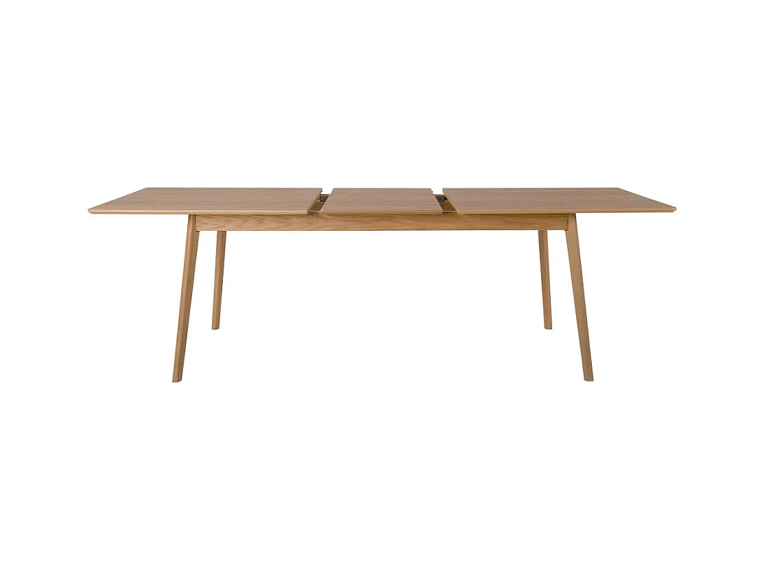 Skoll - Table à manger extensible 8 à 12 personnes 180-230x80cm - Bois clair