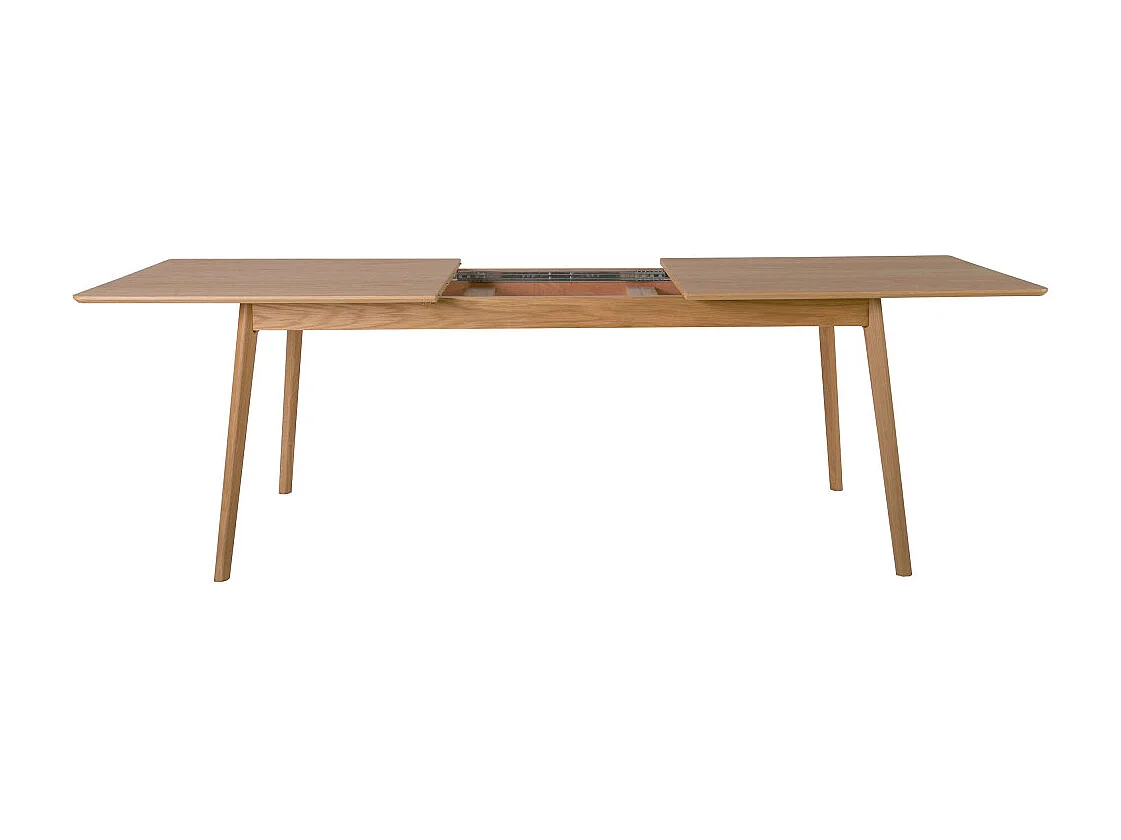 Skoll - Table à manger extensible 8 à 12 personnes 180-230x80cm - Bois clair