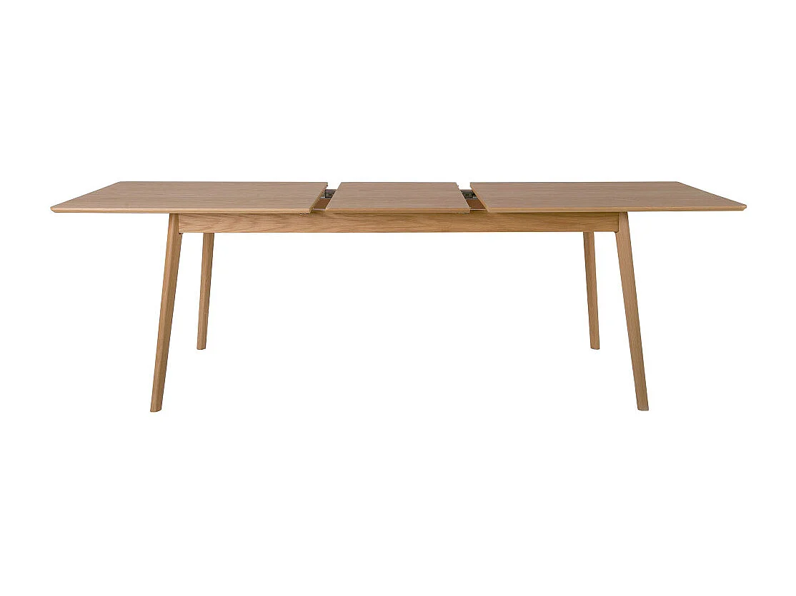 Skoll - Table à manger extensible 8 à 12 personnes 180-230x80cm - Bois clair