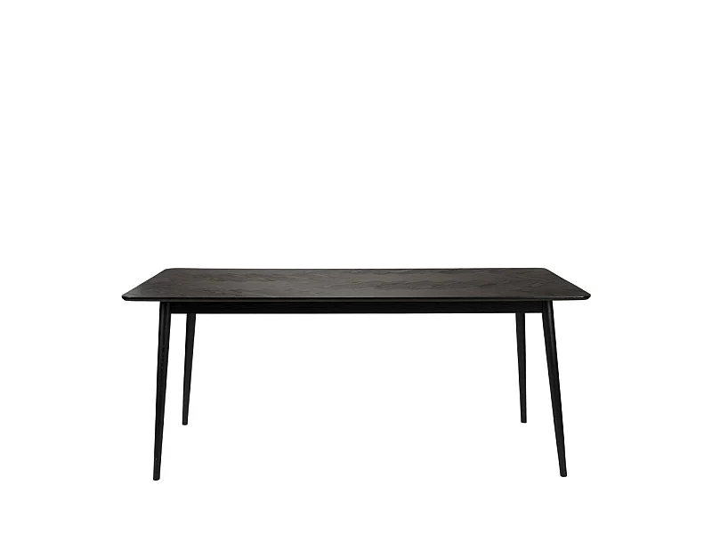 Fabio - Table à manger 8 personnes en bois - Noir