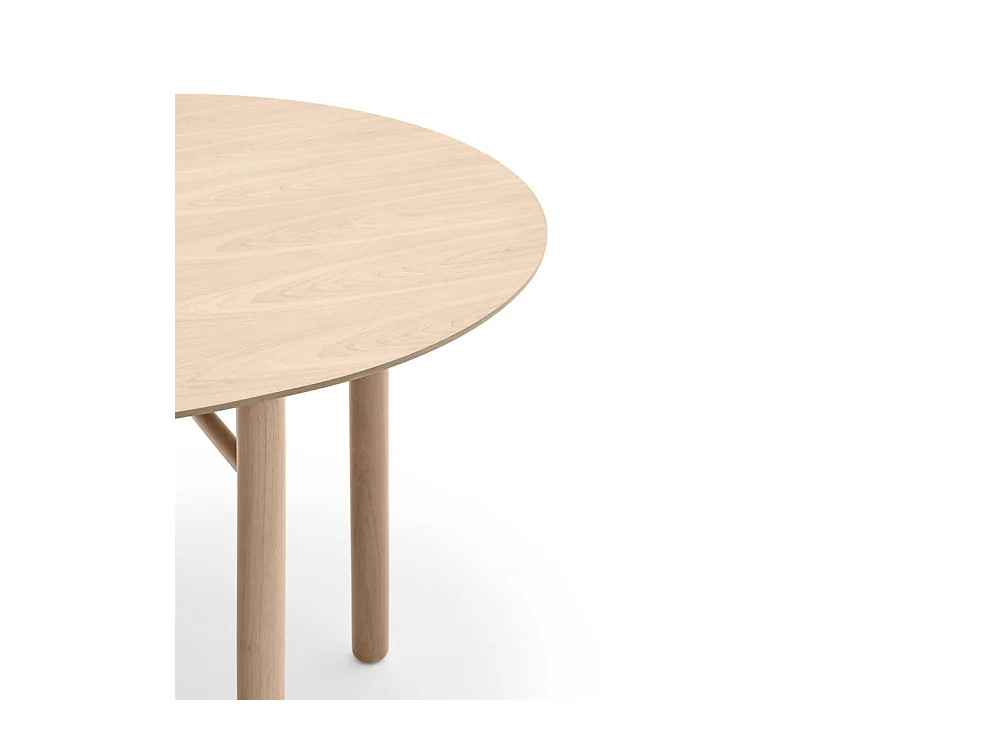 Junco - Table à manger ovale en bois 200x100cm - Couleur - Bois clair