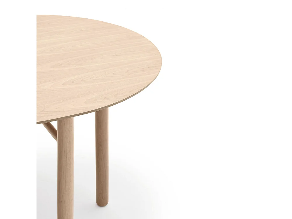 Junco - Table à manger ovale en bois 200x100cm - Couleur - Bois clair
