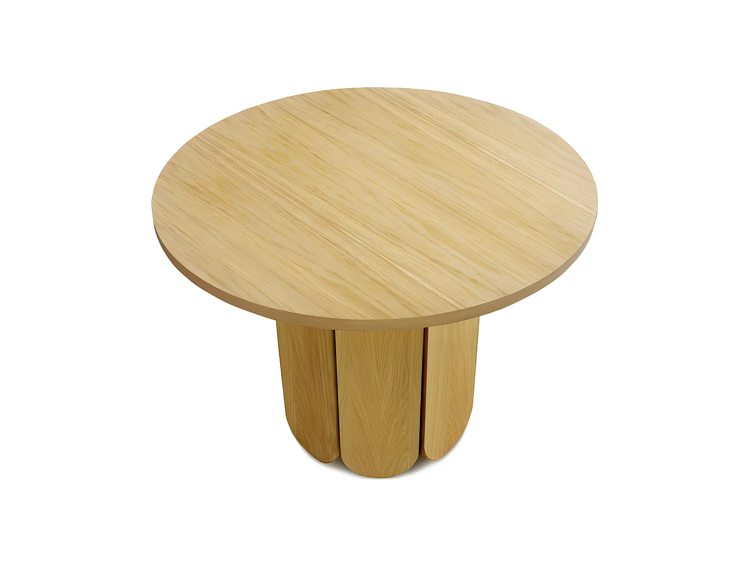 Table à Manger Ronde Design "Soft" 98cm Chêne