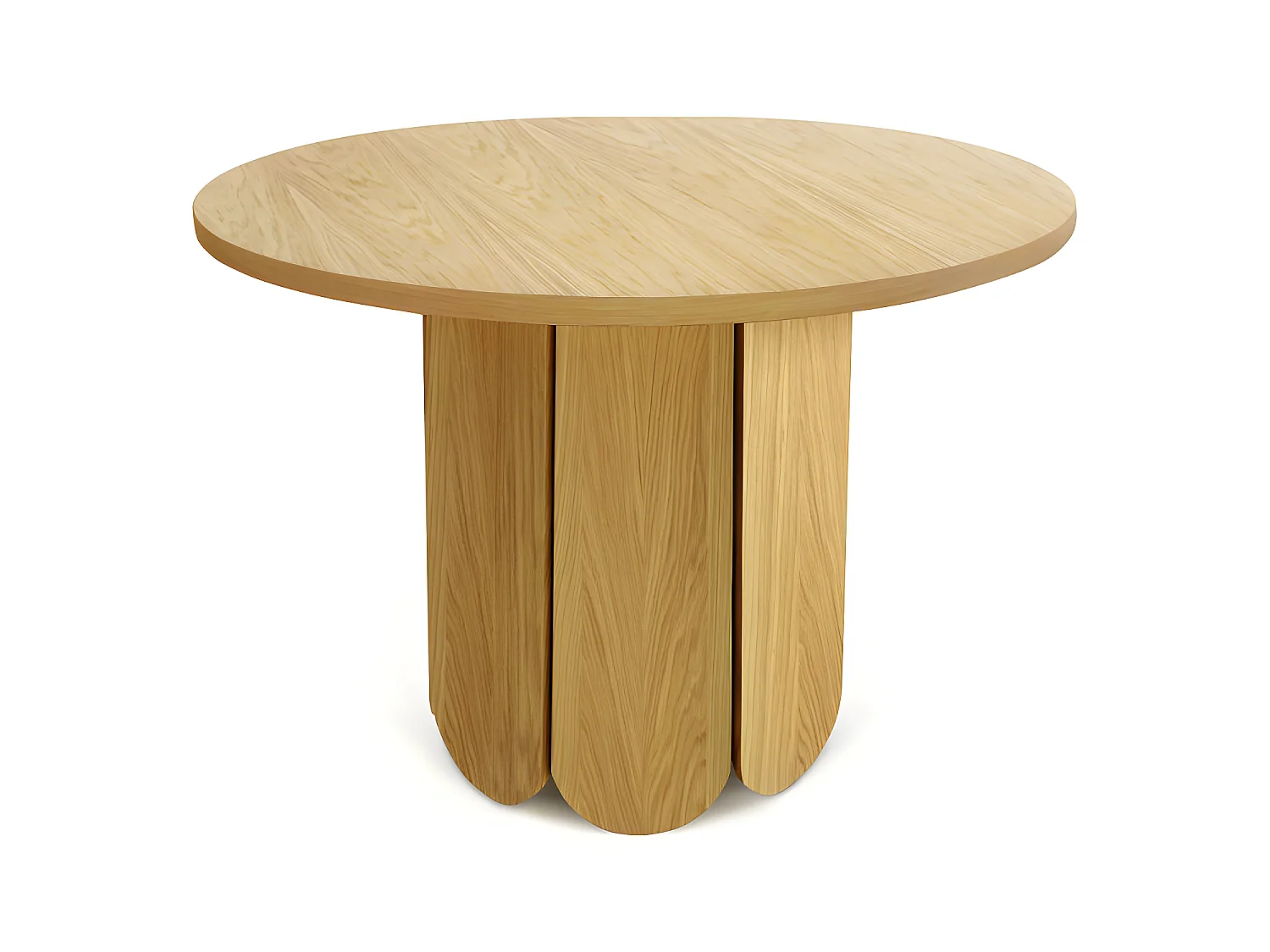 Table à Manger Ronde Design "Soft" 98cm Chêne
