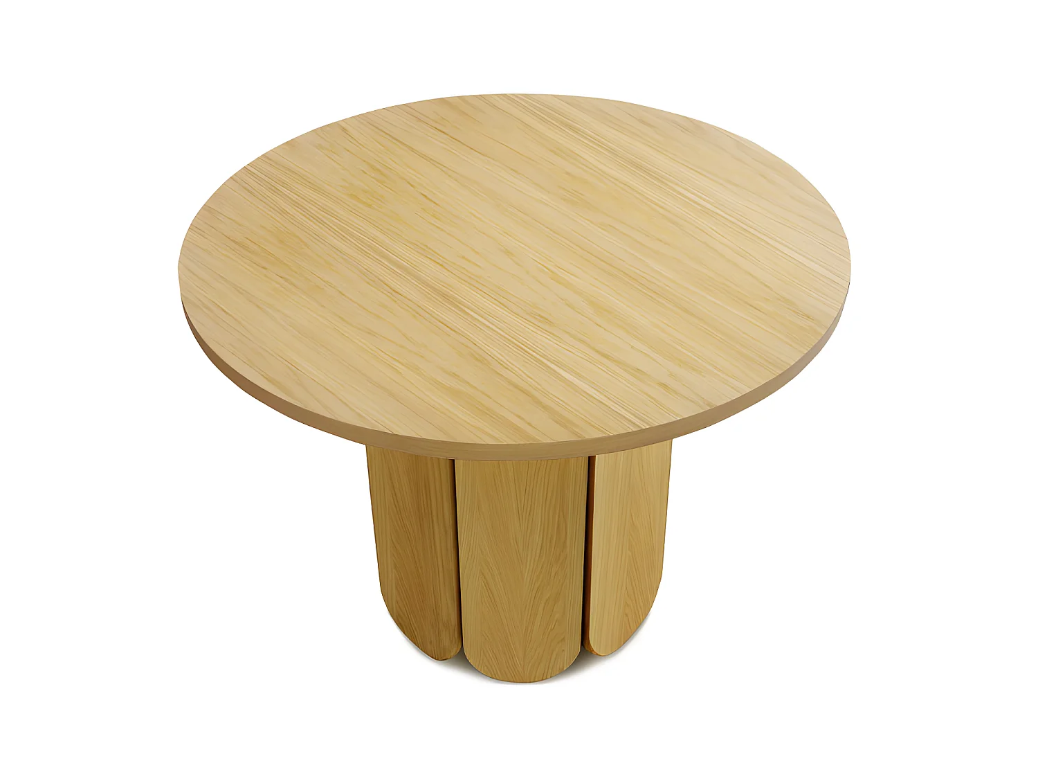 Table à Manger Ronde Design "Soft" 98cm Chêne