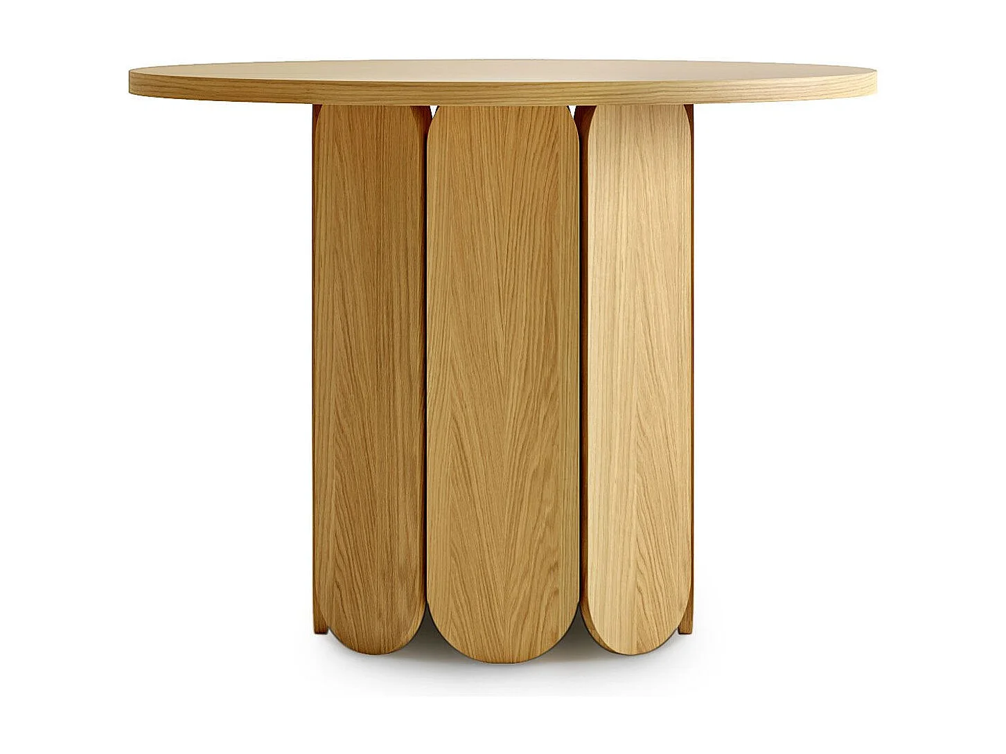 Table à Manger Ronde Design "Soft" 98cm Chêne