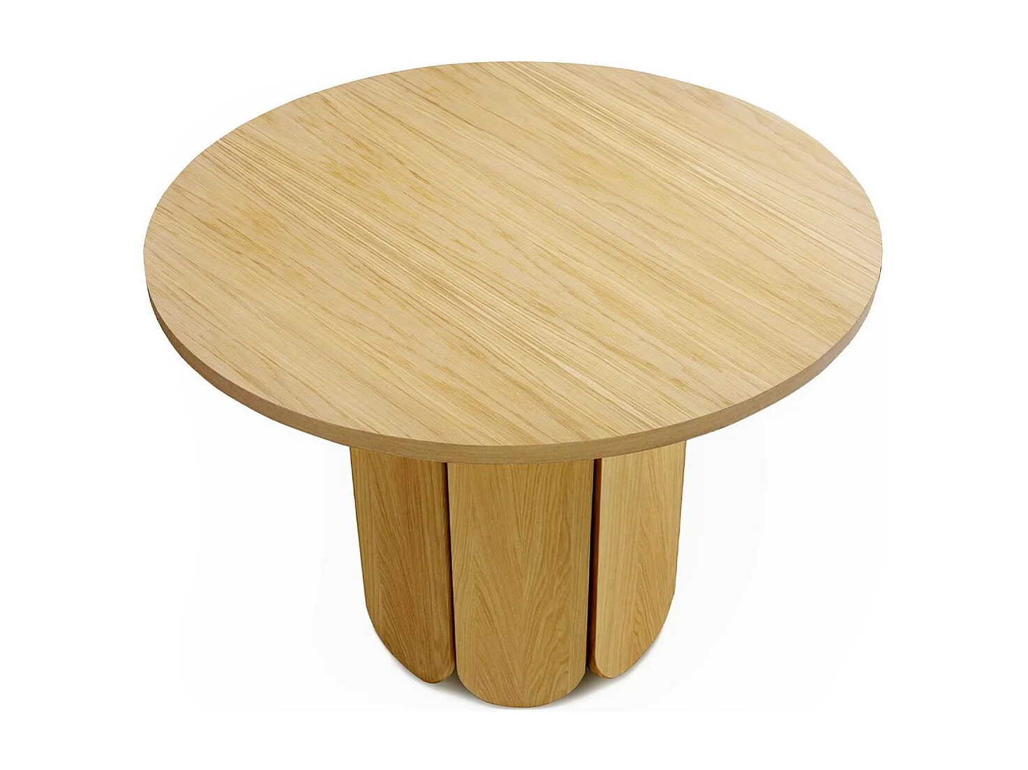 Table à Manger Ronde Design "Soft" 98cm Chêne