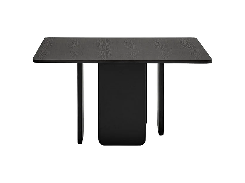 Tavolo 4 posti in legno frassino nero 137x137 cm