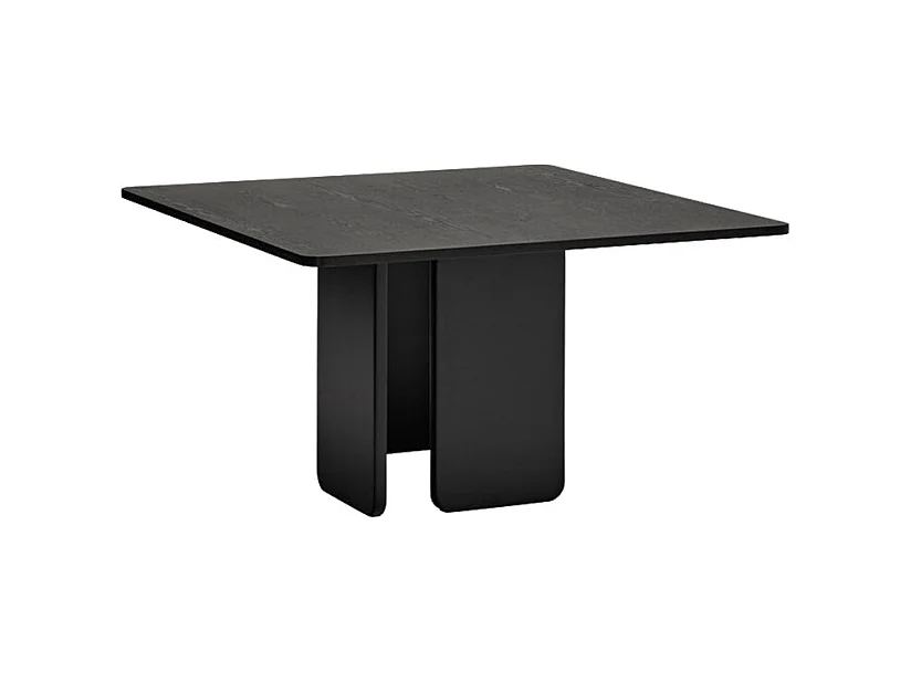 Tavolo 4 posti in legno frassino nero 137x137 cm