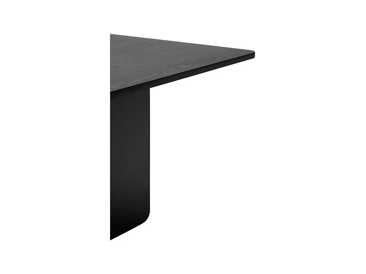 Tavolo 4 posti in legno frassino nero 137x137 cm
