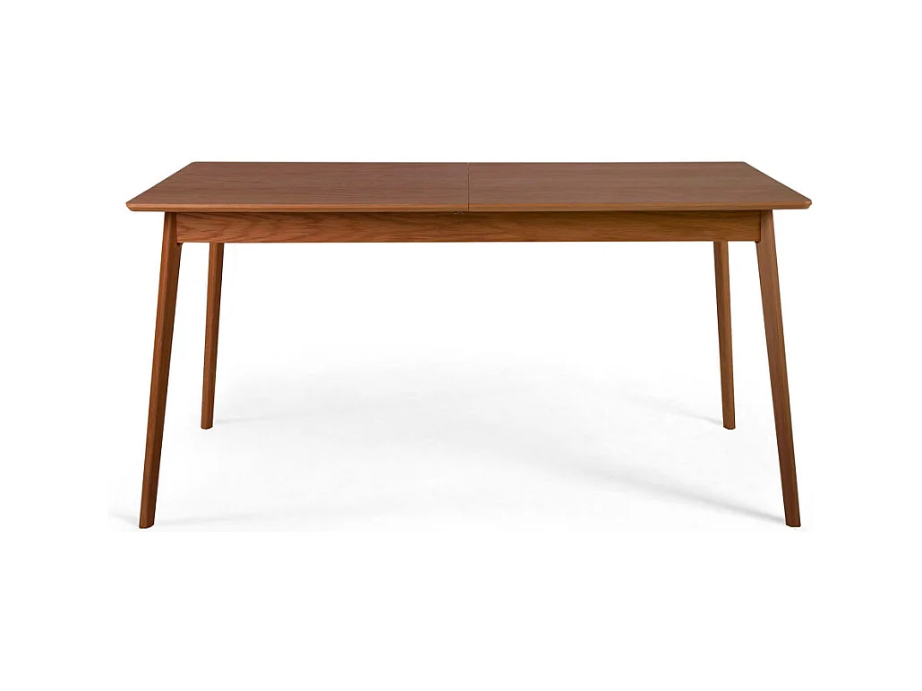 Skoll - Table à manger extensible 4 à 8 personnes 150-200x80cm - Bois foncé