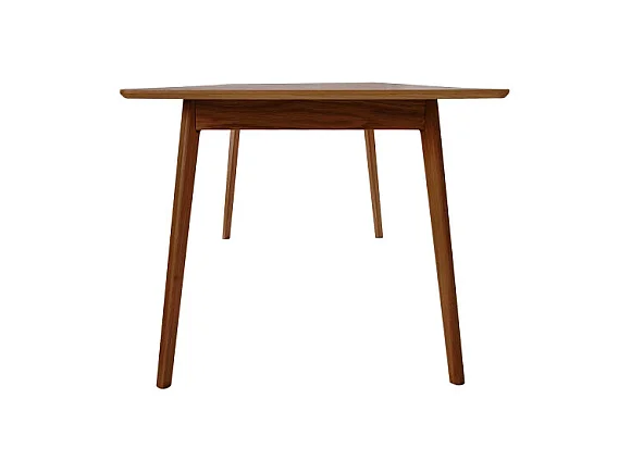 Skoll - Table à manger extensible 4 à 8 personnes 150-200x80cm - Bois foncé