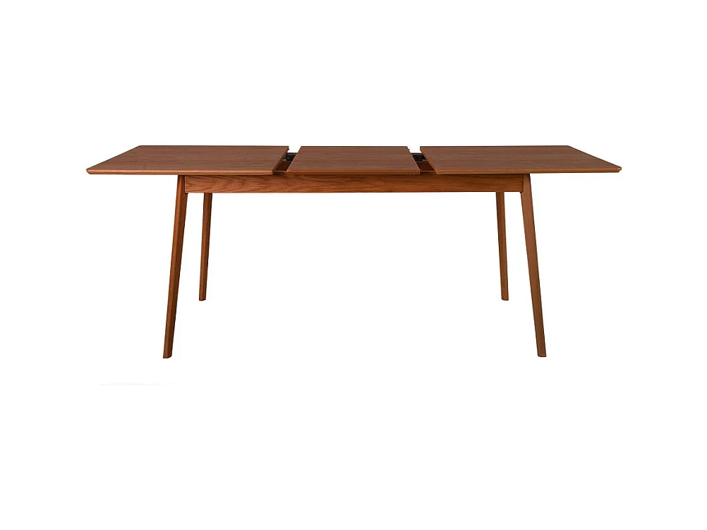 Skoll - Table à manger extensible 4 à 8 personnes 150-200x80cm - Bois foncé