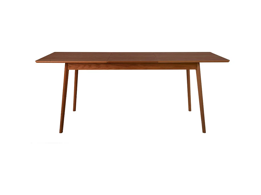 Skoll - Table à manger extensible 4 à 8 personnes 150-200x80cm - Bois foncé