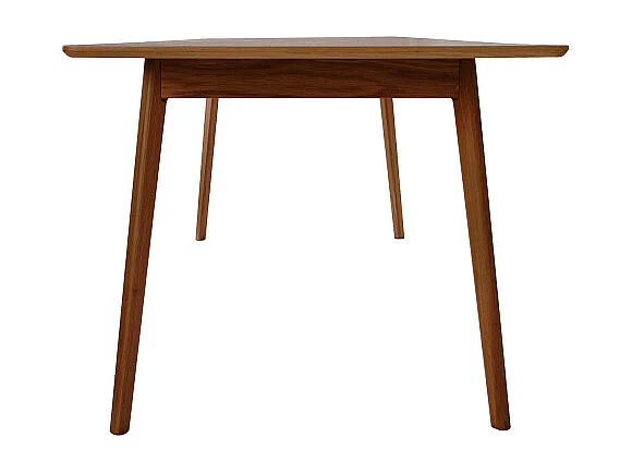 Skoll - Table à manger extensible 4 à 8 personnes 150-200x80cm - Bois foncé