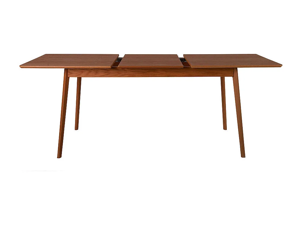 Skoll - Table à manger extensible 4 à 8 personnes 150-200x80cm - Bois foncé