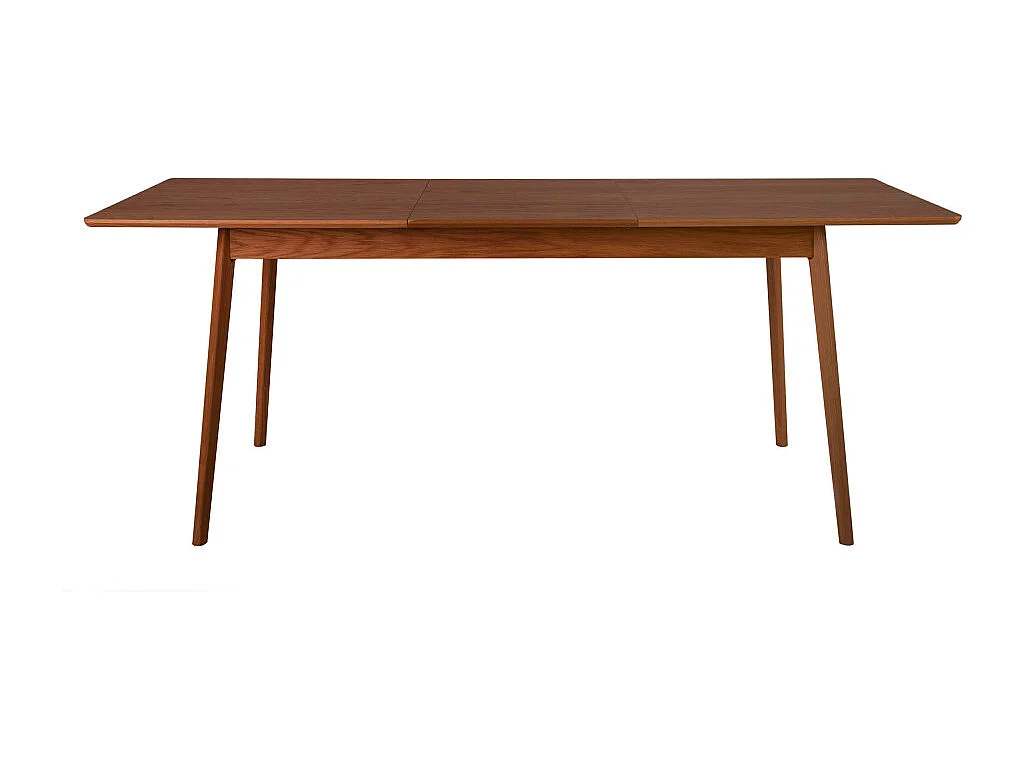 Skoll - Table à manger extensible 4 à 8 personnes 150-200x80cm - Bois foncé