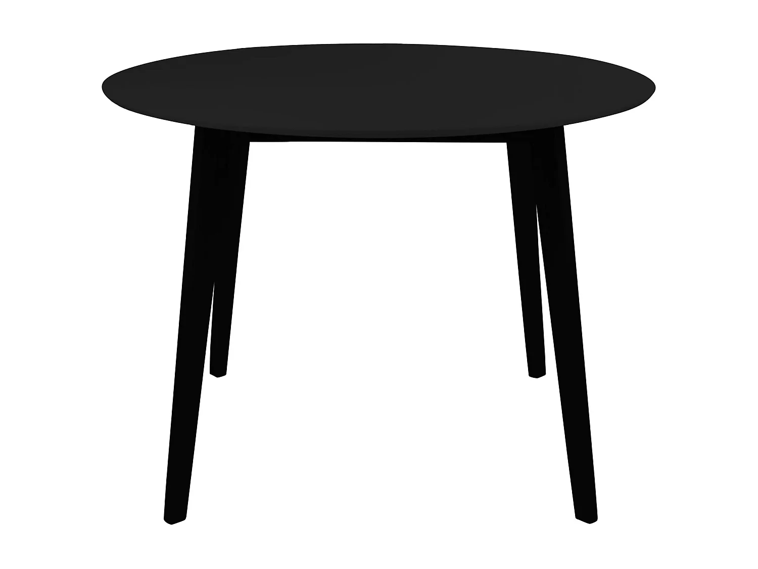 Mesa redonda VOJENS: elegancia escandinava y ambiente acogedor para el día a día-Kleur Zwart