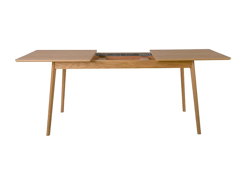 Skoll - Table à manger extensible 4 à 8 personnes 150-200x80cm - Bois clair
